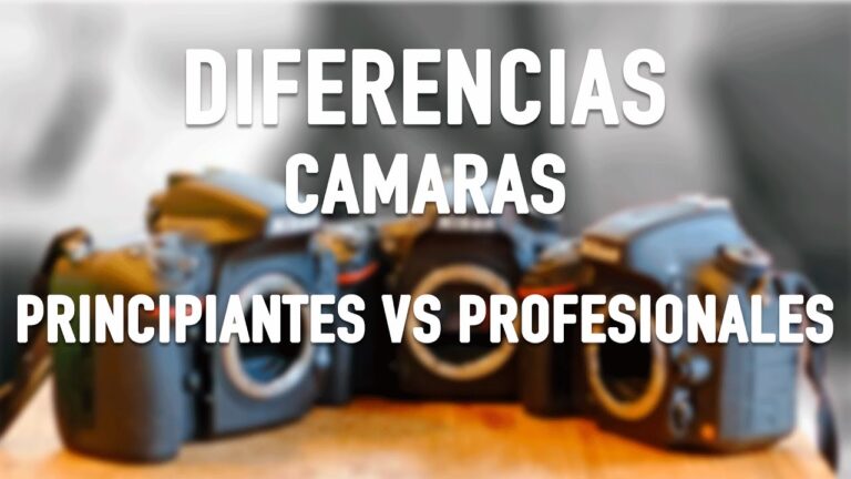 ¿Cuál es la diferencia entre una cámara semiprofesional y profesional?